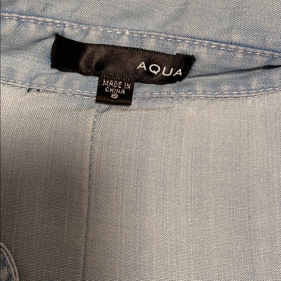 Aqua Chambray button up - Picture 2 of 5